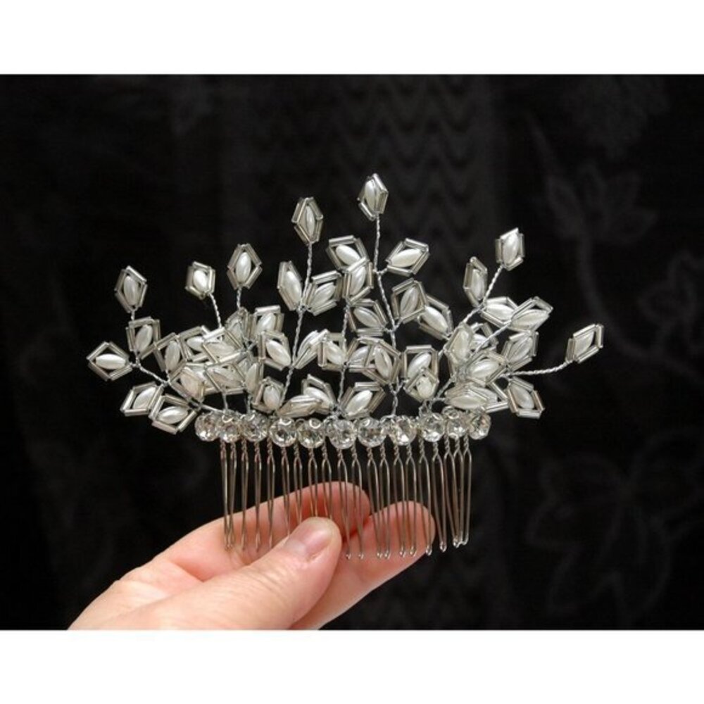 Pearl Wedding Hair Comb, Bridal flash sale